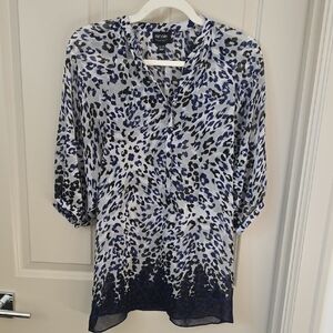 2 For $15! Sheer Tunic Blouse